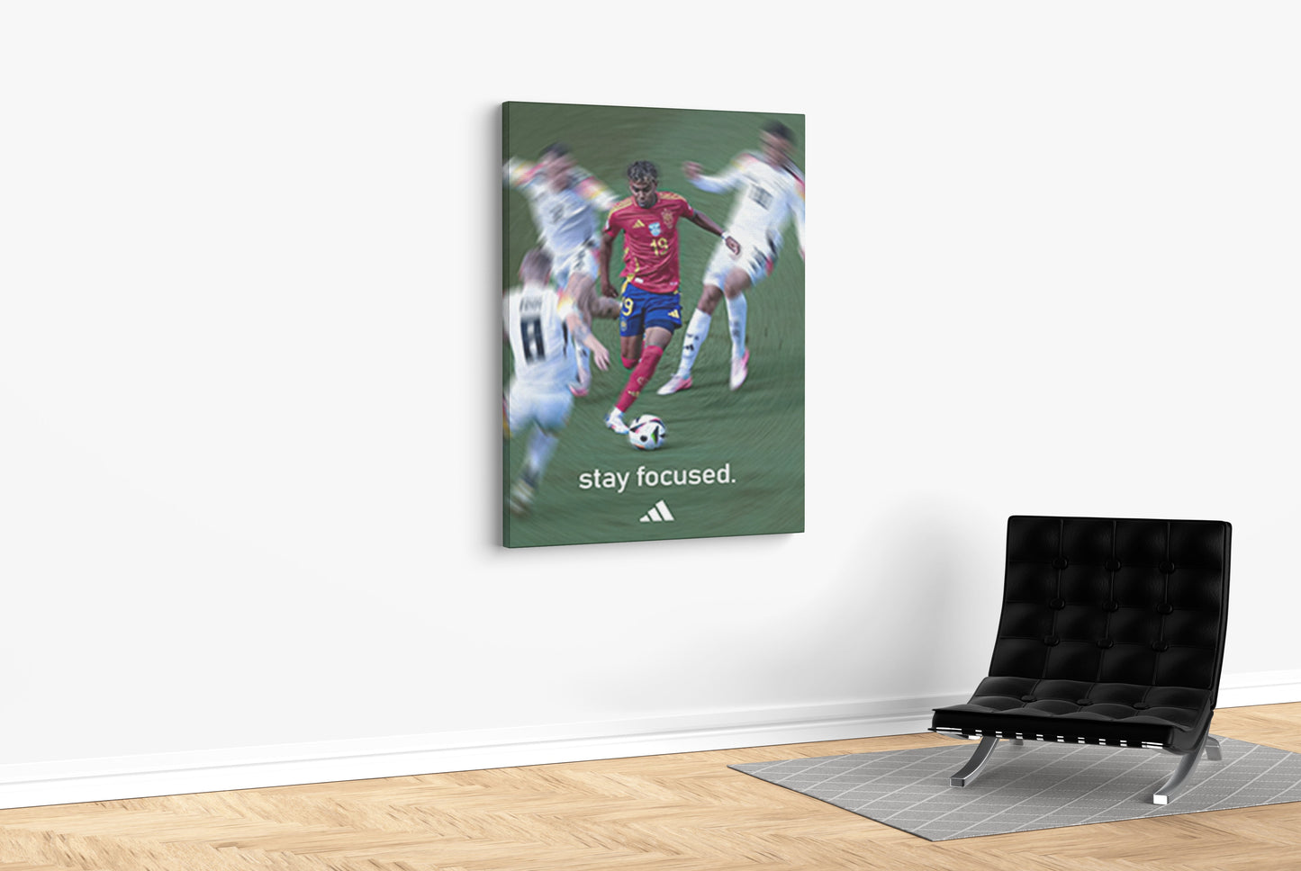 Lamine Yamal "Stay focused" - Canvas