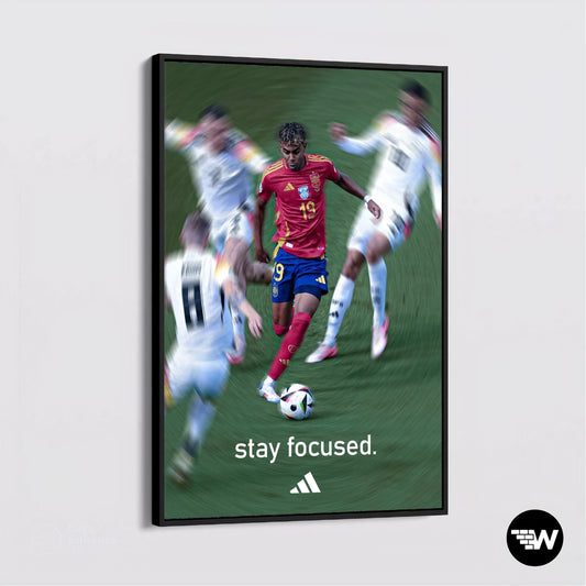 Lamine Yamal "Stay focused" - Poster