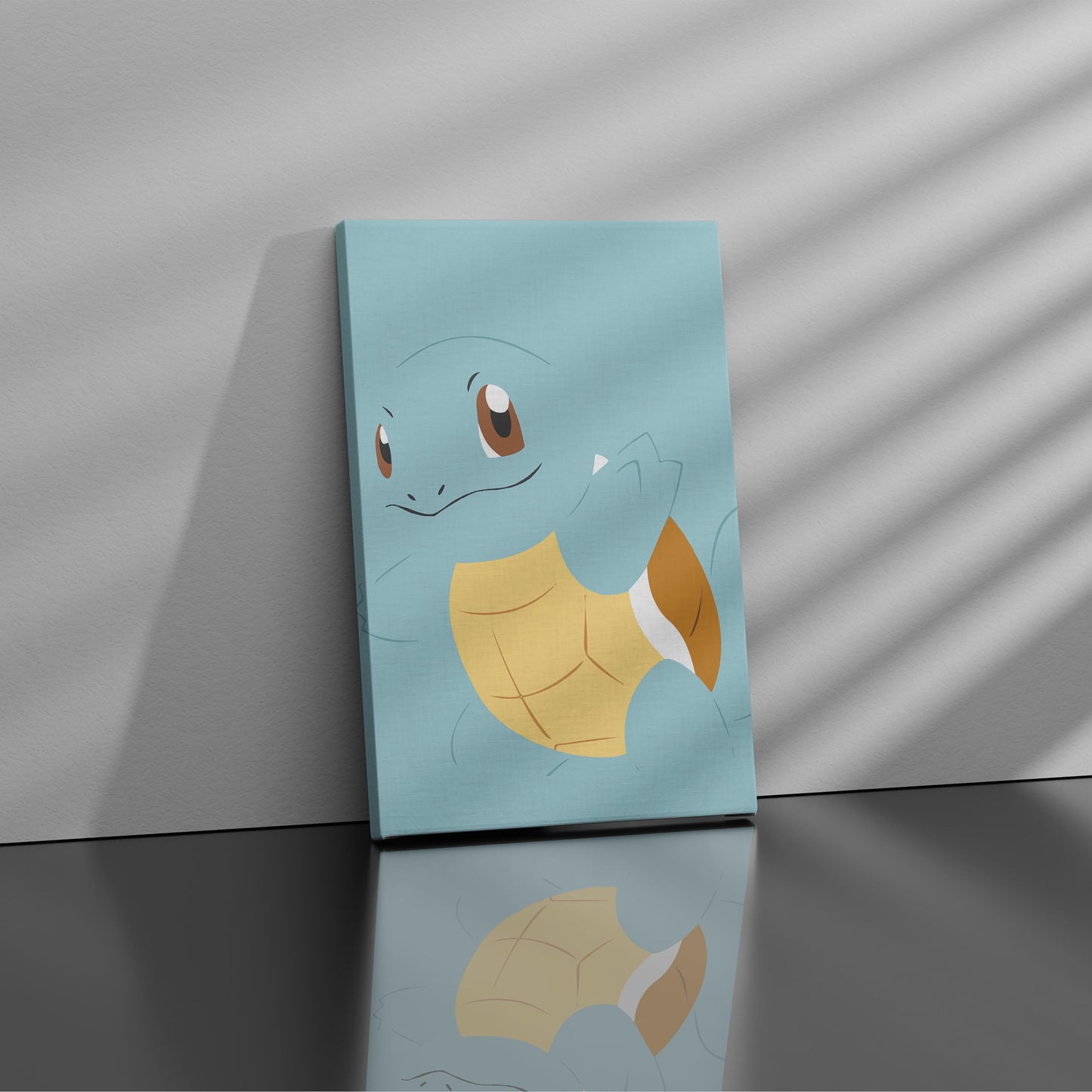 Teal Squirtle - Canvas