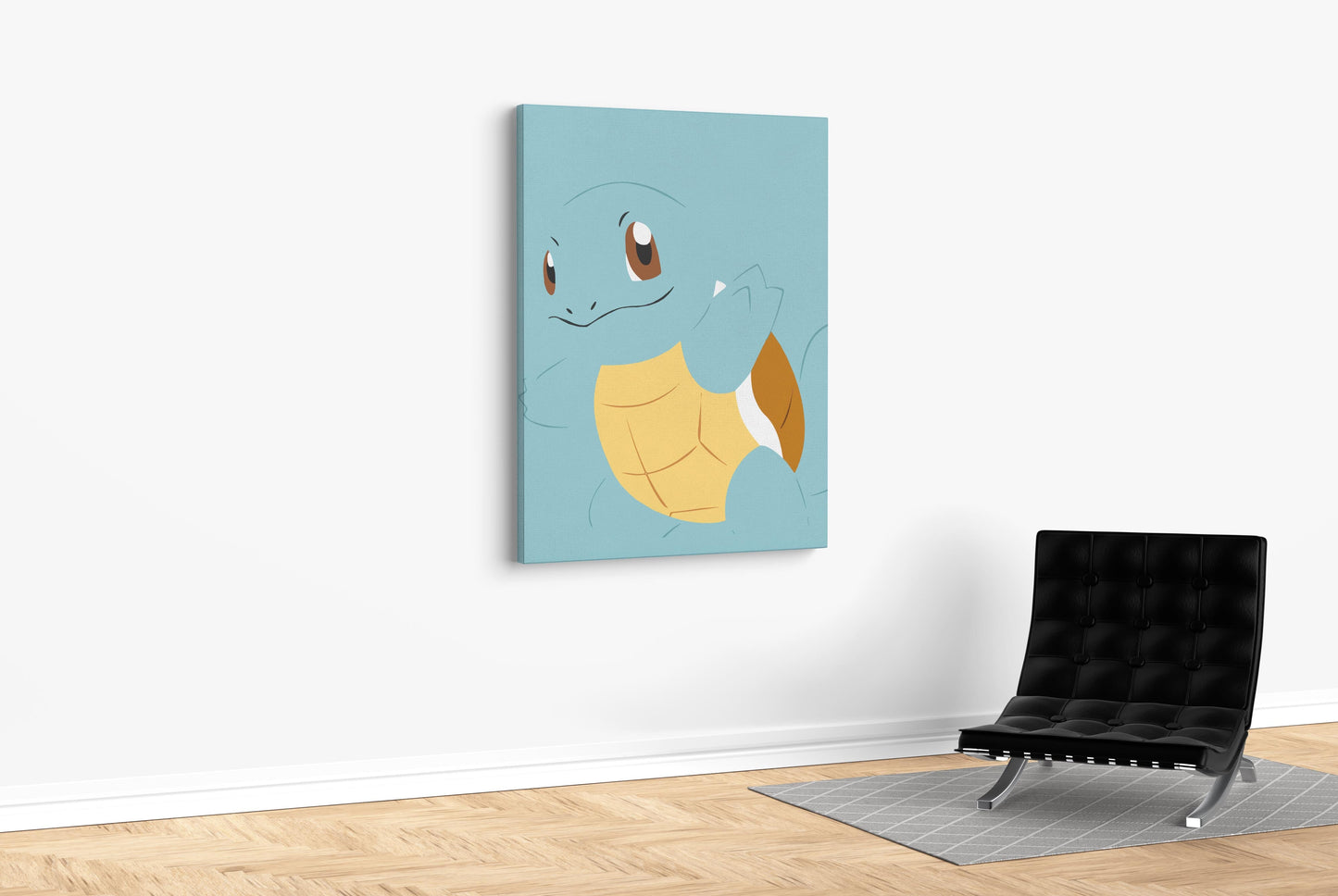 Teal Squirtle - Canvas
