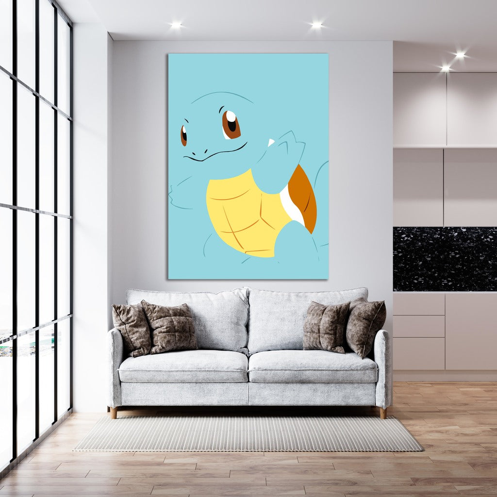 Teal Squirtle - Canvas