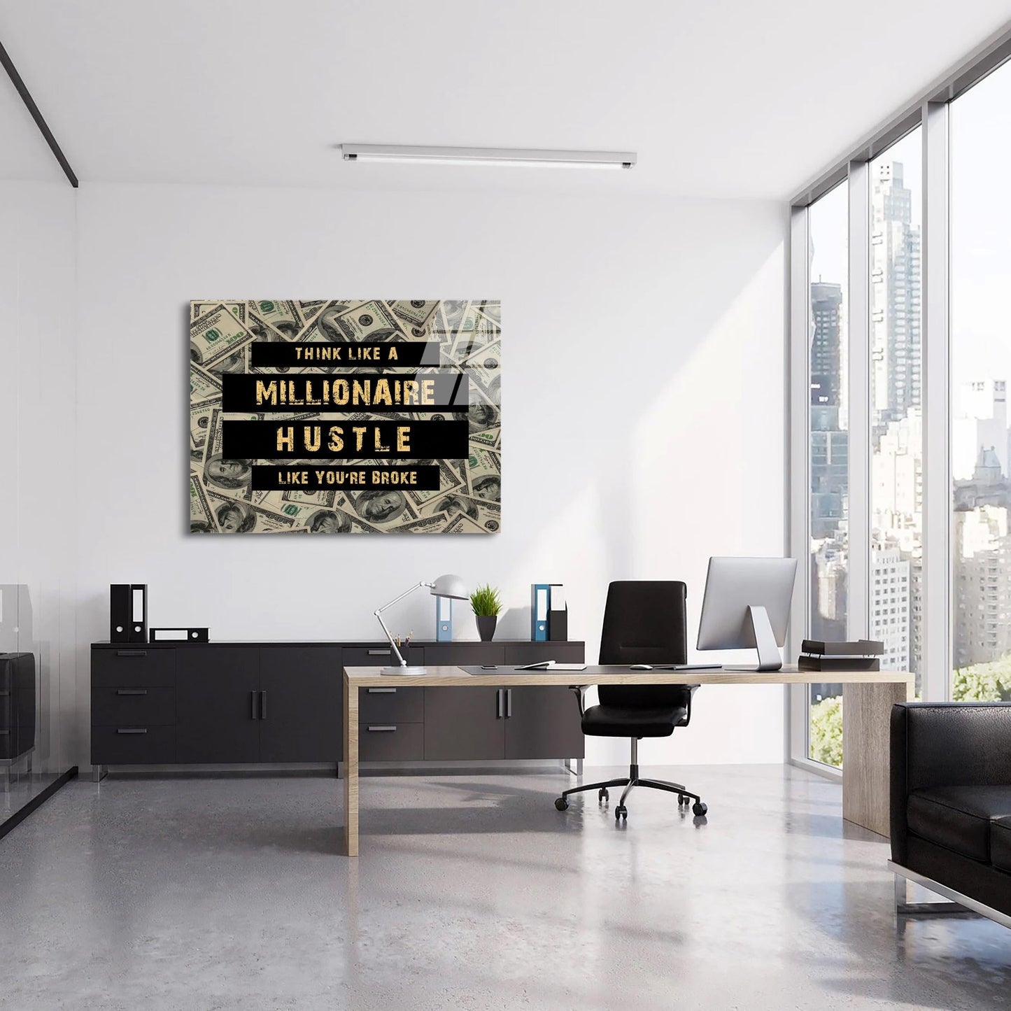 THINK BIG ACT SMALL- Glass
