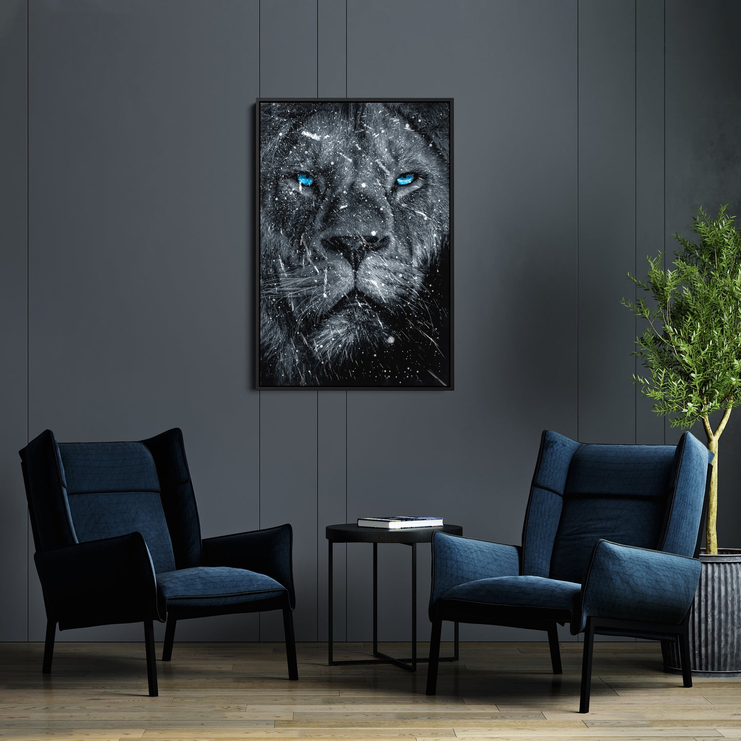 Snow Lion - Canvas