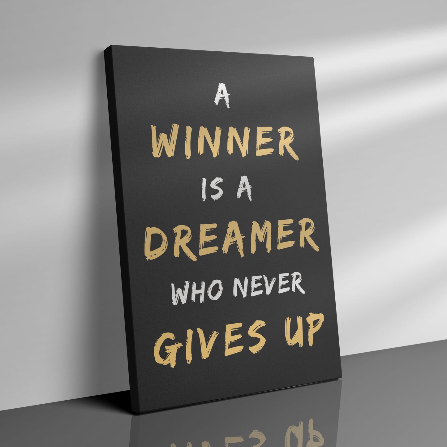 WINNER NEVER GIVE UP - Canvas