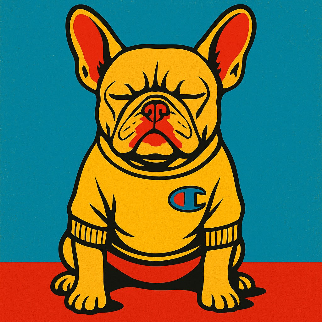 Voorbeeld: hondenportret - pop-art