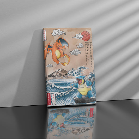 Charizard & Blastoise  - Canvas