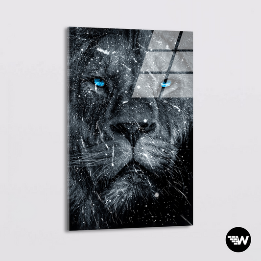 Snow Lion - Glass
