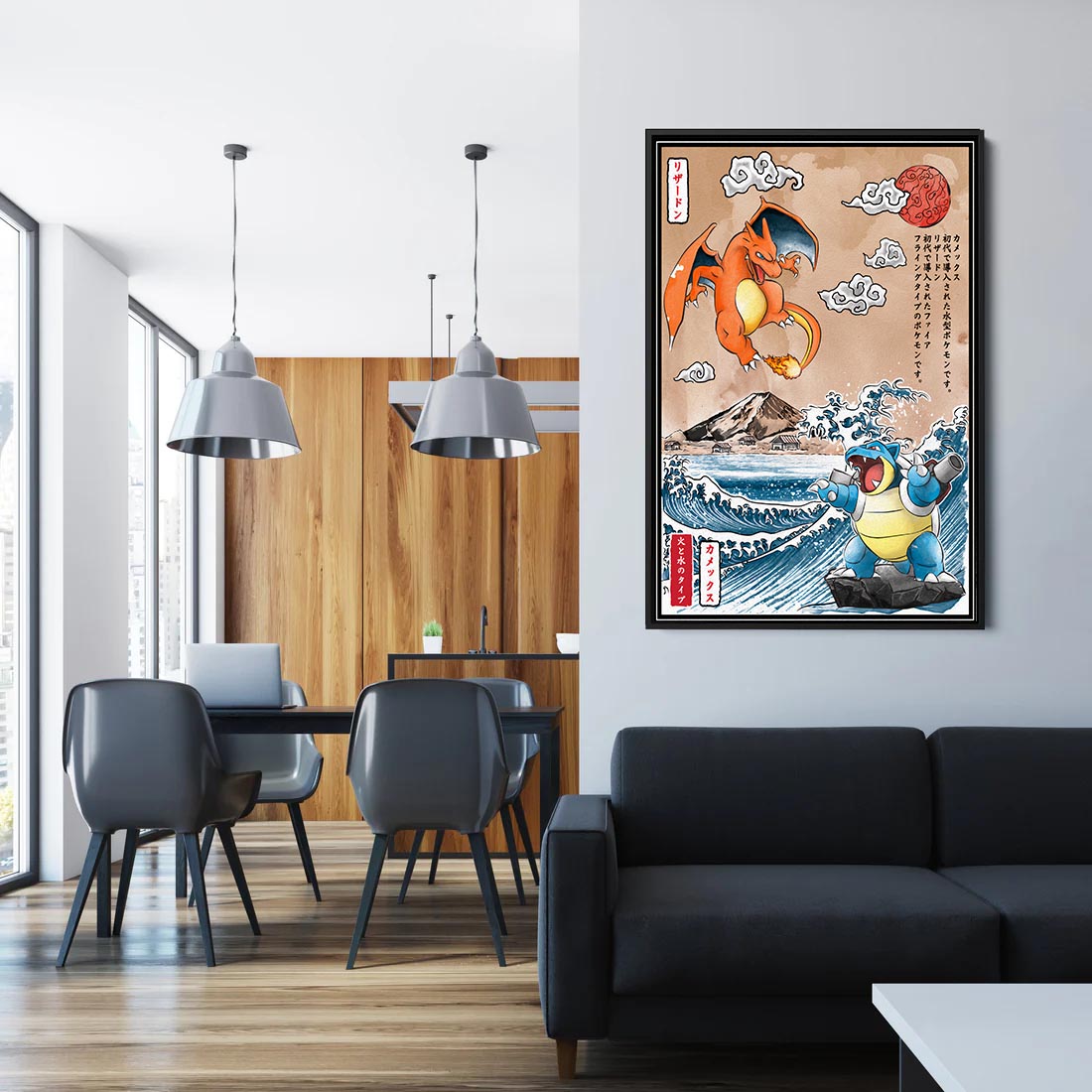 Charizard & Blastoise - Pokemon - Poster