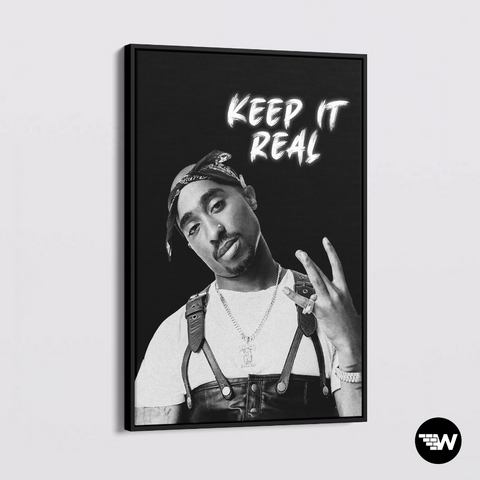 Tupac - Keep It Real - Canvas