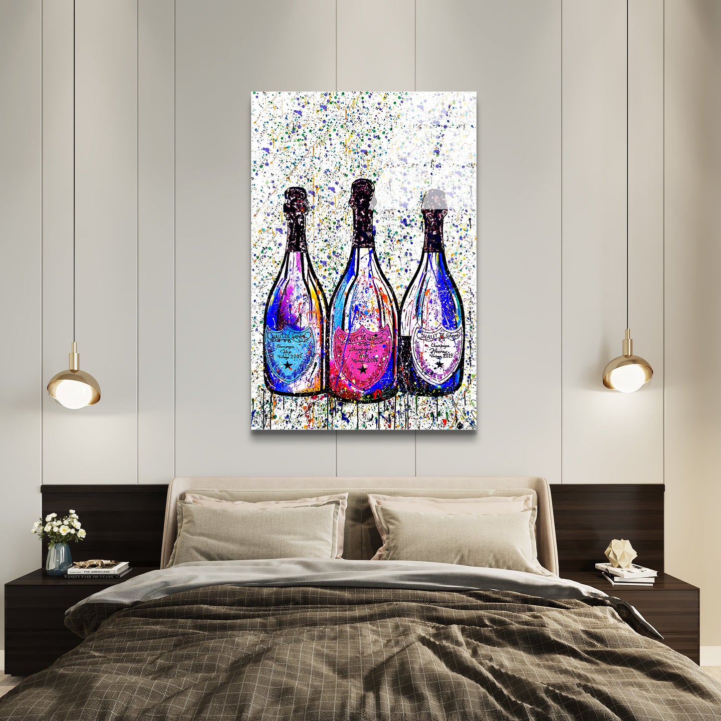 Colored Champagne Bottles - Glass
