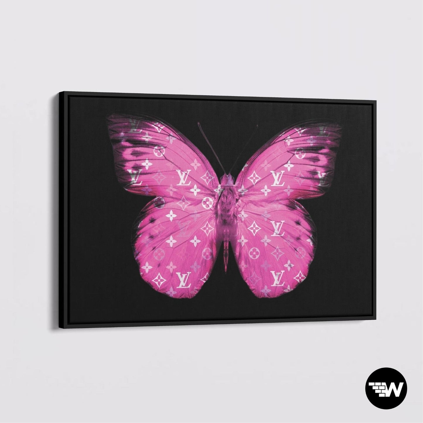 LV - Pink Butterfly - Poster