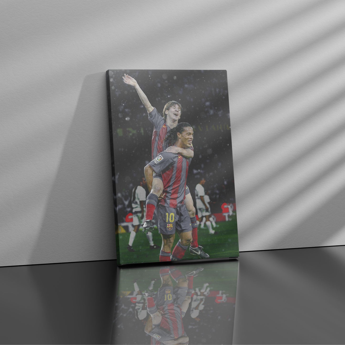 Messi and Ronaldinho - Soccer - Canvas