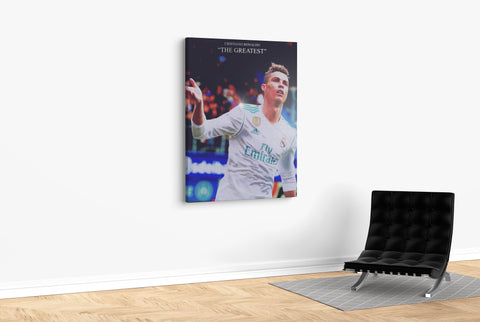 Cristiano Ronaldo 'The Greatest' - Soccer - Canvas