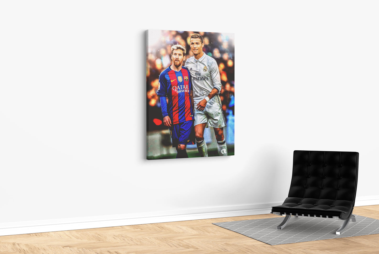 Ronaldo & Messi - Soccer - Canvas