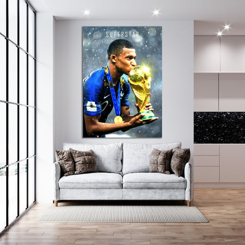 Mbappe's Golden Moment - Soccer - Canvas