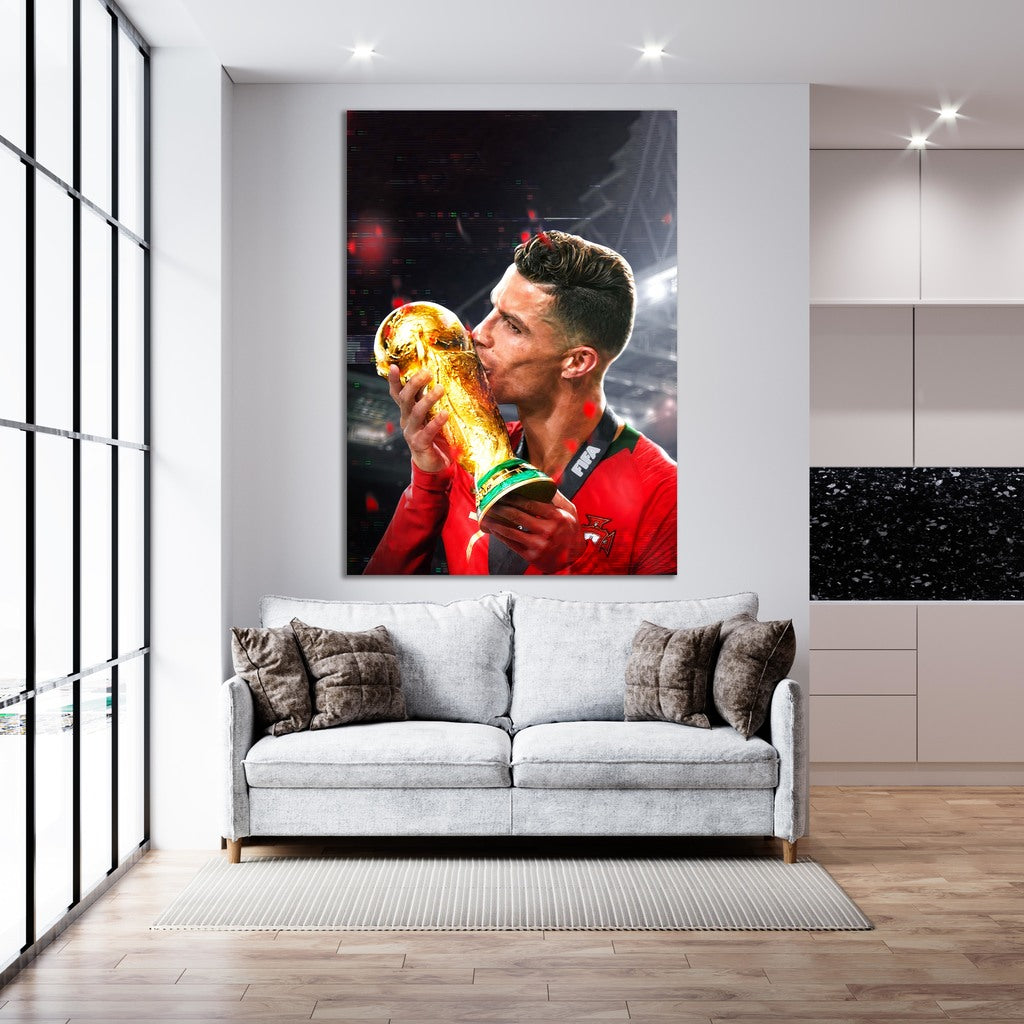 Ronaldo World Cup Victory - Soccer - Canvas