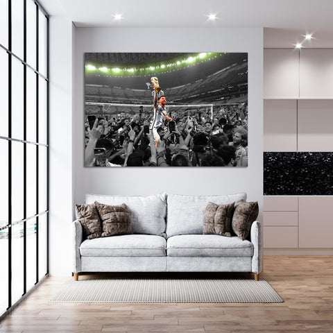 Messi's World Cup Victory - Soccer - Canvas
