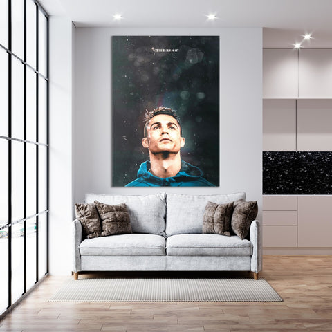 Cristiano Ronaldo 'The King' - Soccer - Canvas