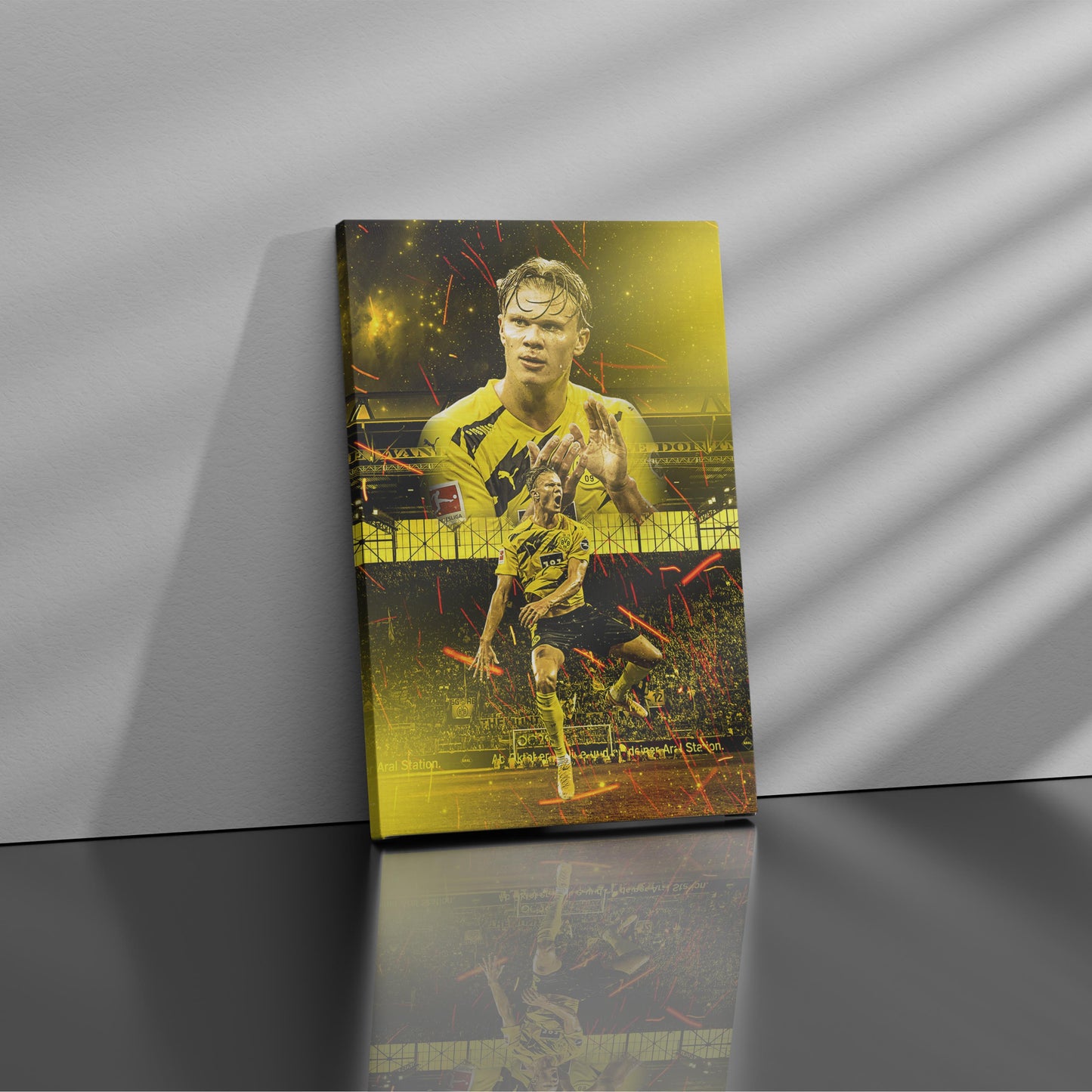 Golden Haaland - Soccer - Canvas