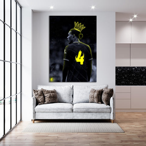 Van Dijk Crowned - Soccer - Canvas