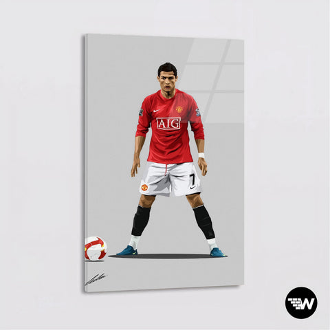 Cristiano Ronaldo - Soccer - Glass