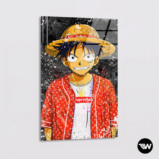 Supreme One Piece Cartoon painting