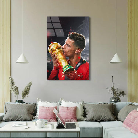 Ronaldo World Cup Victory - Soccer - Glass