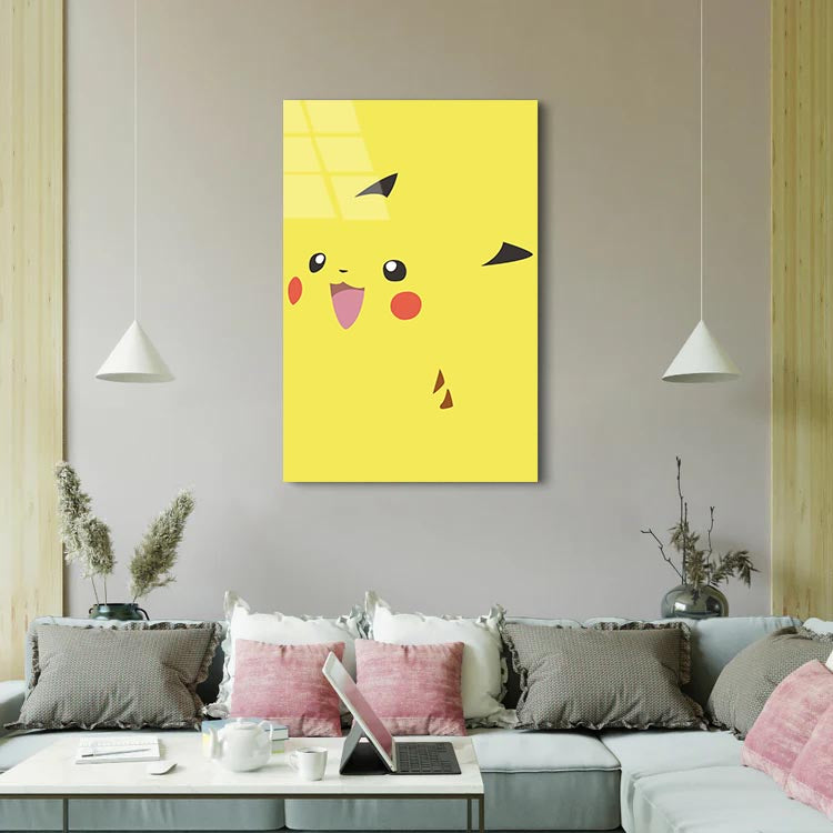 Yellow Pikachu - Pokemon - Glass