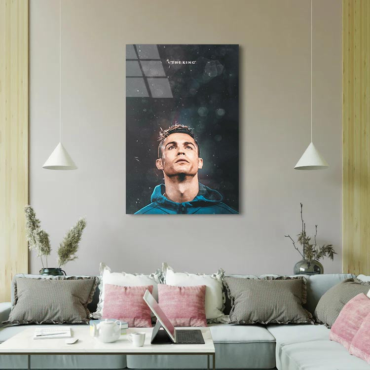 Cristiano Ronaldo 'The King' - Soccer - Glass