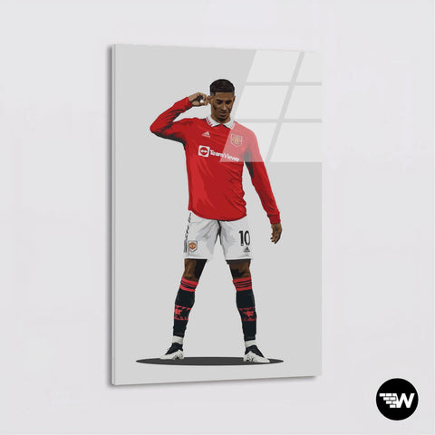 Rashford's Pensive Pose - Soccer - Glass