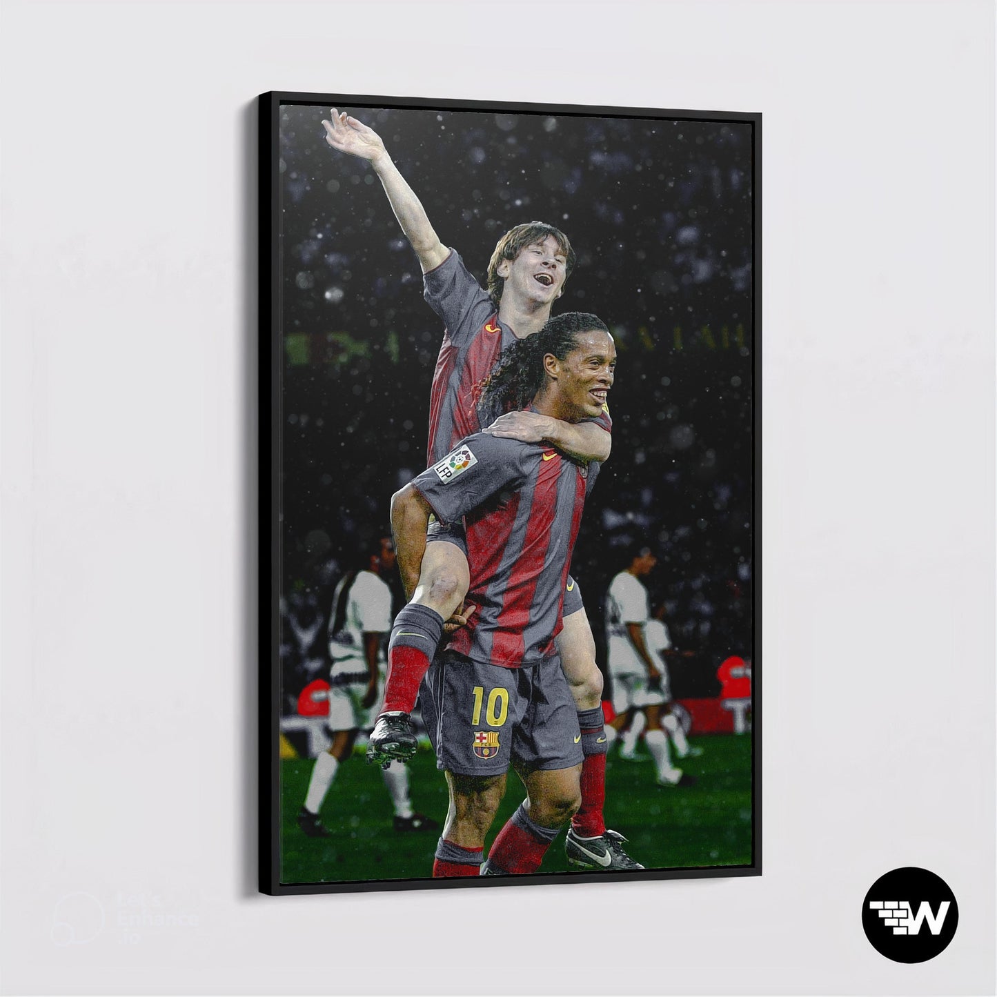 Messi and Ronaldinho - Soccer - Poster