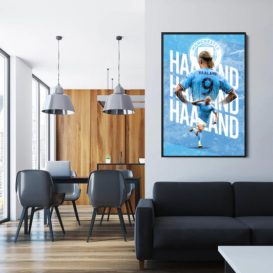 Haaland's Signature Run - Soccer - Poster