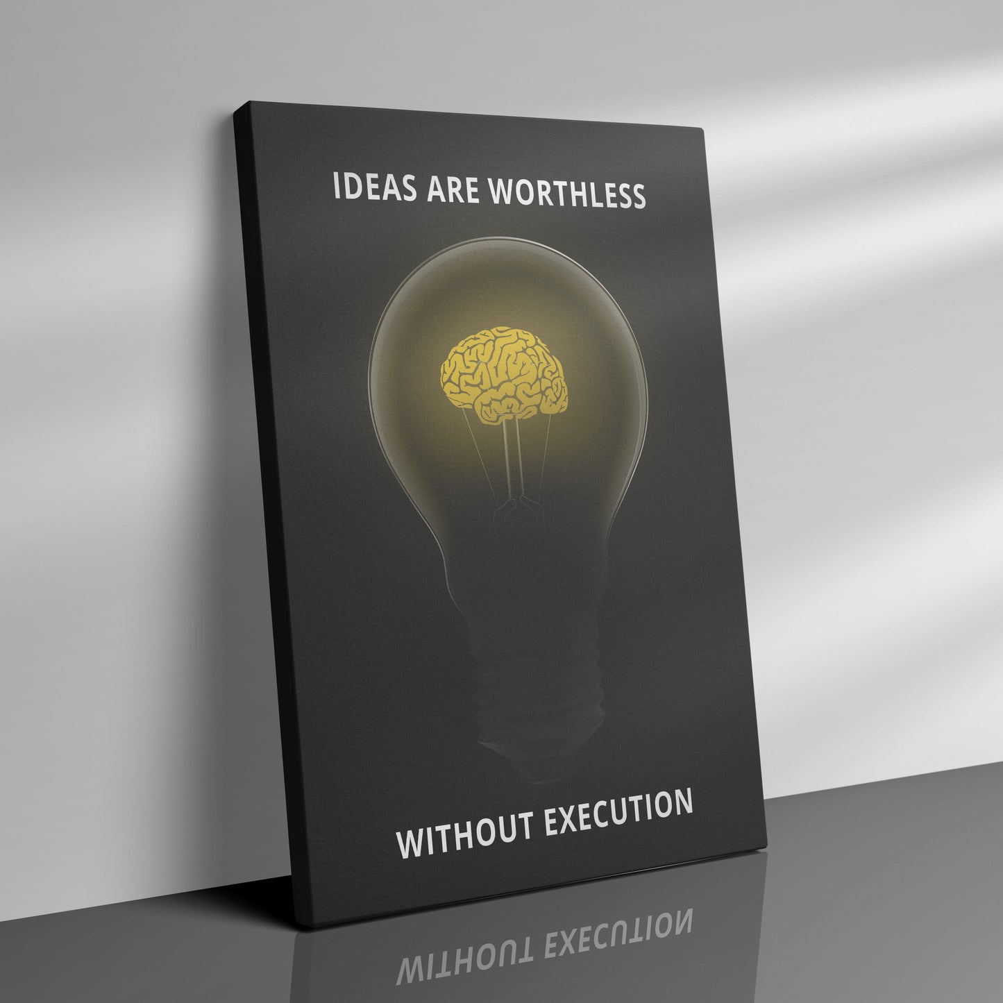 IDEAS ARE WORTHLESS WITHOUT EXECUTION - Poster