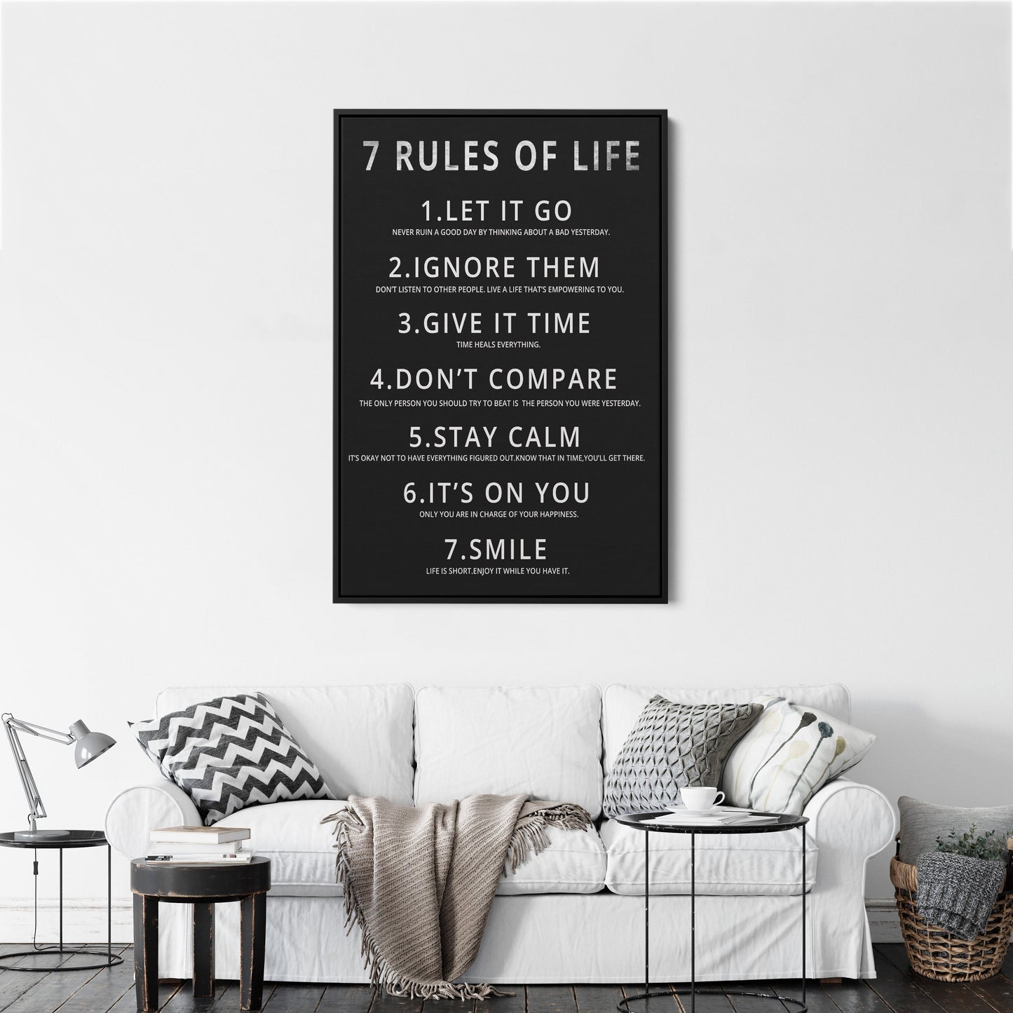7 RULES OF LIFE - Canvas